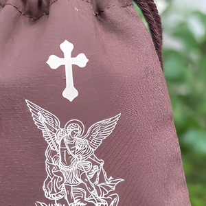 Bolsa de Algodón Lavado con Cordón, 100% Algodón, Bolsa de Regalo Color Chocolate Oscuro, Impresión de Logotipo Personalizado - Product Image 6