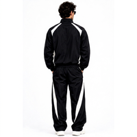 Ensemble de survêtement tendance 2026 en coton grande taille avec logo personnalisé, veste oversize et pantalon léger