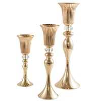 Vase à fleurs en métal doré haut de gamme pour décoration florale commerciale, centre de table de mariage, centre de table pour événements