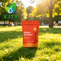 Complément Énergétique et de Concentration Naturel XJTY pour Adultes - Vitamine B + L-Théanine + Caféine Naturelle