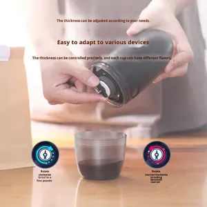 เครื่องบดกาแฟไฟฟ้าแบบพกพาสำหรับใช้ในบ้าน พร้อมระบบบดแห้ง ปรับความ<span class=keywords><strong>ละเอียด</strong></span>ได้ทั้งแบบหยาบ/<span class=keywords><strong>ละเอียด</strong></span> ความจุ 3-5 ถ้วย - Product Image 4