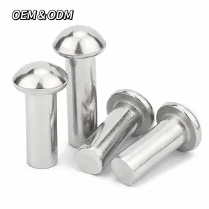 Tốt Nhất Bán Thép Không Gỉ Đinh Tán Với Giá Cả Hợp Lý Đường Kính 3Mm 4Mm 5Mm 6Mm Vòng Đầu Rắn Đinh Tán