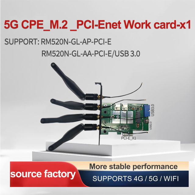USB 5G CPE M.2 PCIE Network Card-X1 Data Wireless Network Card With Sim Slot PCB Board