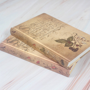 Papel Kraft de tapa dura Retro DIY diario colorido planificador Floral colegiala diario suministros de oficina papelería cuaderno - Product Image 3