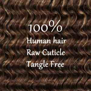 ผมต่อแบบโครเชต์  ลอนลึก  แบบขนนก  สีผมเปียโน  ผมแท้  สำหรับผู้หญิง  ขายส่ง - Product Image 3