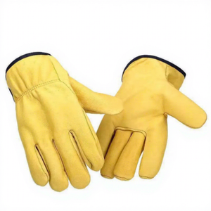 Guantes de Seguridad de Cuero para Electricistas Industriales, Impermeables, Resistentes al Calor, Resistentes al Desgaste, Cortos, para Soldadura, Unisex - Product Image 1