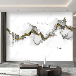 Papiers peints <span class=keywords><strong>de</strong></span> tête <span class=keywords><strong>de</strong></span> <span class=keywords><strong>lit</strong></span> pour rouleaux <span class=keywords><strong>de</strong></span> tissu tropical Papiers peints en soie peints à la main adhésifs personnalisés à peler et à coller - Product Image 5