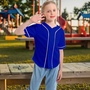 Camiseta de béisbol de secado rápido para <span class=keywords><strong>niñas</strong></span>, camisetas de manga corta para niños, camisetas de Hip Hop para <span class=keywords><strong>niñas</strong></span>, camiseta de béisbol para niños personalizada - Product Image 1