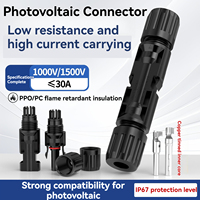 IP67 Wasserdichtes Kupfer 2,5mm2/4mm2/6mm2 30A 1000V PV DC Solarkabel Solarstecker für Solarstromsysteme