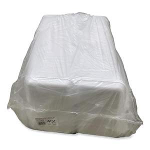 Barquettes à viande jetables GEN # 2 8,5 x 6,03 x 1,11 Mousse blanche 500/carton pour le stockage et les contenants alimentaires - Product Image 1