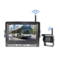 Kit de moniteur numérique sans fil AHD de 7 pouces pour système de caméra de recul pour camions lourds, bus et véhicules