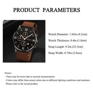 Men's Gift Set Watch Bracelet 4 Pieces Quartz <b>Calendar</b> Wristwatch Sports Watch Father'S Day Gift Black Brown Rose Gold - Product Image 5