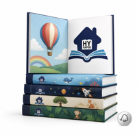 Impresión de Libros Infantiles Personalizados con Tapa Dura, Encuadernación Cosida, Papel Recubierto, Venta al Por Mayor, Fábrica OEM, Certificado FSC, Educativos para Niños