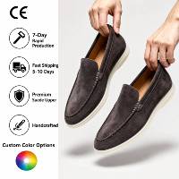 Mocassins en daim de vache pour hommes en gros – Cadeau de Thanksgiving et de Noël pour mari, papa, fête de fin d'année