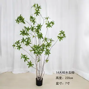 Water Shi Rong Hotel Guest House Large Living Room Shop Tea Room Window Landing Flower Decoration Tree Simulation Green Plant