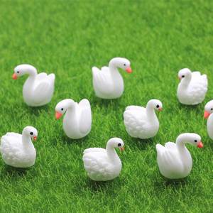 Kawaii blanco de resina de hadas jardín adorno Mini miniatura jardín terrario figuras y accesorios de decoración DIY - Product Image 4