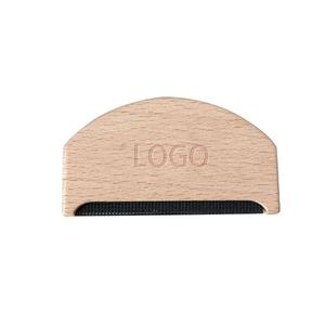 Peigne à pulls portable en bois écologique personnalisé avec logo, pour l'élimination des bouloches de laine et du cachemire, vente en gros - Product Image 1