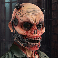 Masque de zombie d'horreur transfrontalier pour Halloween, couvre-chef réaliste 3D, accessoires de costume taille unique, Chine, pour fêtes et événements.