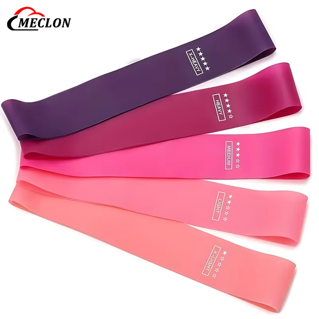 5Pcs Customizable TPE Mini Resistance Loops Portable Elastic Bands for Gym Yoga Hip Glute Shaping Training