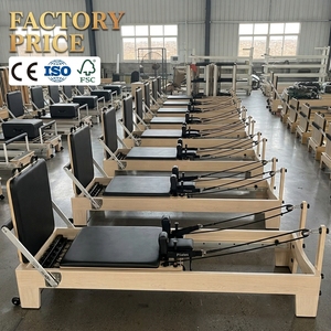 Equipo de Yoga Reformer Profesional de Madera de Roble, Plegable y Ajustable, Portátil para el Hogar - Product Image 2