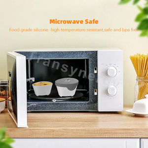 Coupe à œufs en silicone de qualité alimentaire résistant à la chaleur, écologique, compatible lave-vaisselle, avec couvercle, pour cuire les œufs à la vapeur - Product Image 5