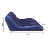 Canapé-lit floqué moderne pour camping en plein air - Chaise longue/salopette gonflable extra large et épaisse, pliable et portable pour la sieste