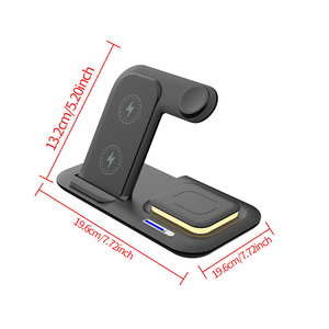 Sạc không dây đa năng 5 trong 1 tích hợp đèn LED, sạc nhanh cho điện thoại, đồng hồ thông minh, tai nghe - Product Image 2