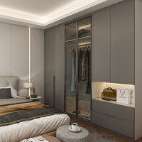 Systèmes de placards personnalisés Armoires de rangement pour vêtements modernes Ensemble organisateur de meubles de chambre Garde-robe à pied