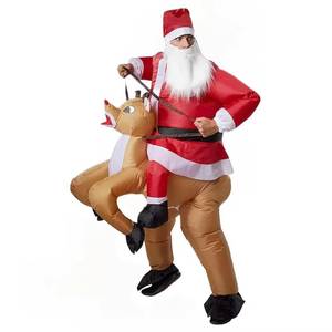Costume de Noël gonflable pour adulte (homme-neige et renne), et costume de Père Noël gonflable pour enfant - Product Image 4