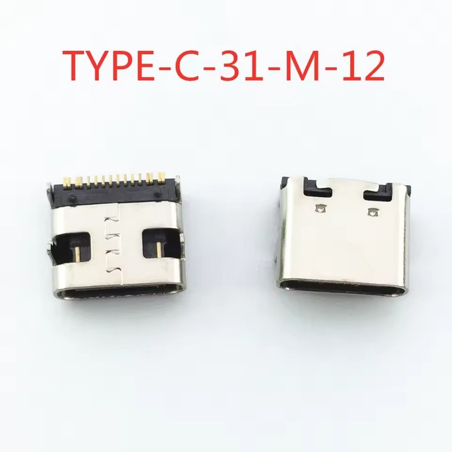 Micro USB type-C Connector For TYPE-C-31-M-12 16pin 8.94*7.3mm Female socket
