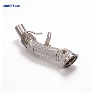 ท่อลงสเตนเลส 304 สำหรับรถแข่ง BMW 528i F10 F11 N20 2.0L Turbo – อัพเกรดท่อไอเสียแบบไหลสูงพร้อมแผ่นกันความร้อน - Product Image 5