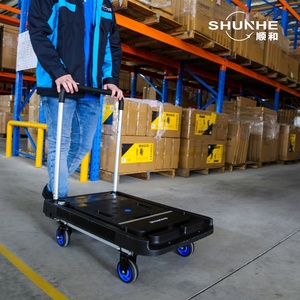 Warehouse Foldable Aluminum Platform Hand Truck Folding <strong>Dolly</strong> Hand Cart FW-99FBC - Product Image 5