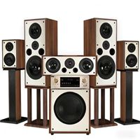 Système Home Cinéma 7.1 de Haute Qualité en Bois avec Son Surround et Fonction Karaoké, Système Audio Home Cinéma 5.1