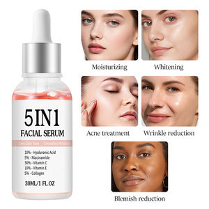 Sérum Visage au Collagène 5 en 1 Marque Blanche Vitamine C Acide Hyaluronique Niacinamide Soin de la Peau <span class=keywords><strong>Anti</strong></span>-Âge et Éclaircissant - Product Image 2