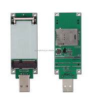 PCIE adaptor pcie ke USB Mini, papan pengembangan khusus NGFF ke mini PCIE untuk papan adaptor modul 3G 4G dengan soket kartu SIM/UIM