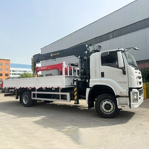 รถบรรทุกติดเครน 1s-uzuU GIGA 4x2 8 ตัน เครนไฮดรอลิกบูมตรง รถเครนเคลื่อนที่สำหรับงานก่อสร้าง - Product Image 1