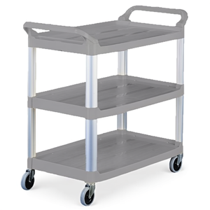 Carrello di Servizio Grigio a 3 Ripiani in Alluminio - Product Image 2