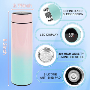 Factory Wholesale 316 Stainless Steel Temperature <b>Measurement</b> Bottles Display Intelligent Insulated Cup Water Bottle - Product Image 4