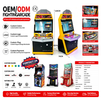 Bornes d'arcade de combat LCD 32 pouces à monnayeur pour 2 joueurs, écran HD, jeux classiques pour lieux commerciaux, vente en gros