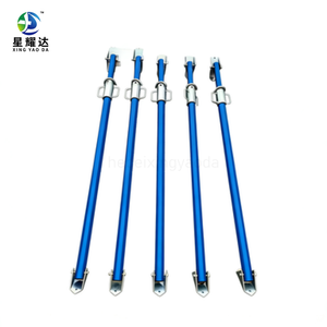 Étai en acier réglable robuste Q235 / Étai diagonal galvanisé pour support d'échafaudage de construction - Product Image 1