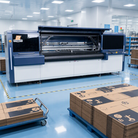Imprimante numérique à jet d'encre à plat multi-passe avec alimentation automatique, multicolore CMYK, haute vitesse, pour boîtes en carton