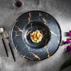 Ingrosso nuovo cappello da ristorante italiano a forma di indistruttibile ciotola di <span class=keywords><strong>pasta</strong></span> in melamina nera - Product Image 6