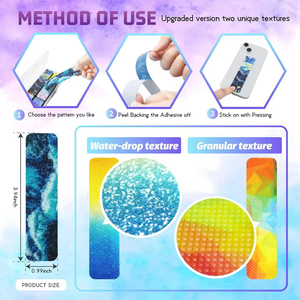 Nouveau produit Autocollant sensoriel texturé double tactile pour la pleine conscience, la respiration apaisante, le soulagement de l'anxiété, la libération du stress pour enfants et adultes - Product Image 5