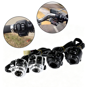 Motorcycle 1" 25mm <b>V</b>-<b>Bar</b> Handlebar Control Switch Assembly For Harley Softail Dyna Sportster Left Right Hand - Product Image 4