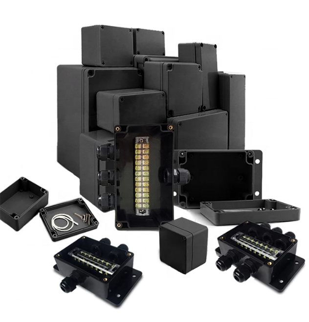 Наружный водонепроницаемый корпус для электрического прибора корпус черный проект пластиковое соединение электронная распределительная коробка