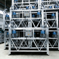 Plateforme élévatrice électrique de chantier avec nacelle de levage rotative à 360 degrés et fonction de rotation innovante