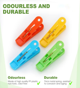 High Quality Colorful PP Plastic Clothes Clips-Durable Eco-Friendly Multifunctional for Household & Living Room Use - Product Image 3