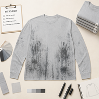 Camiseta Tie Dye de Talla Grande y Corte Holgado, Algodón Personalizado OEM para Marcas de Moda Inclusivas