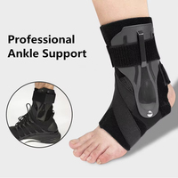 Orthèse de cheville médicale unisexe à coque rigide, réglable et à lacets, avec logo personnalisé, pour l'arthrite et la gym