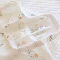 Ensembles de pyjama Kimono Feuille d'érable pour femmes, 100% coton gaze, manches longues, vêtements de nuit décontractés, pyjamas pour femmes, vente chaude d'automne